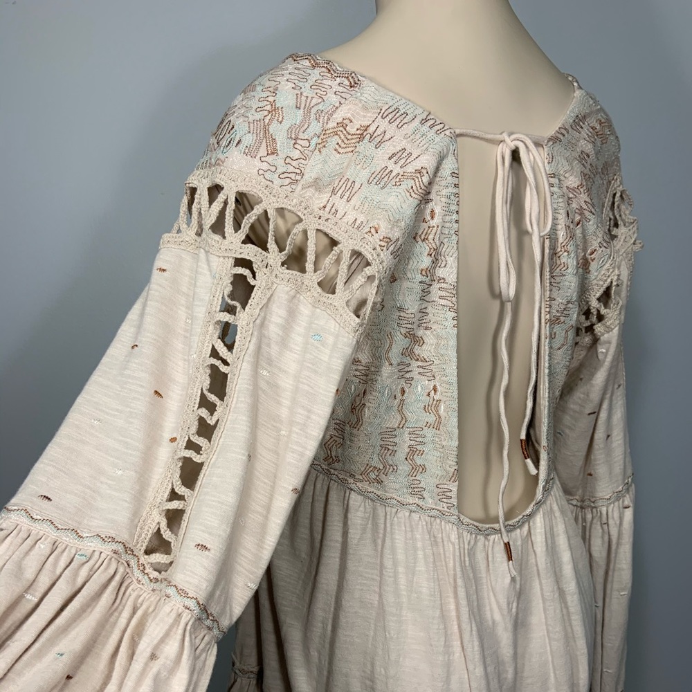 🎉2x Host Pick🎉 Free People "Much Love" embroidered cotton tunic top. - Picture 14 of 16
